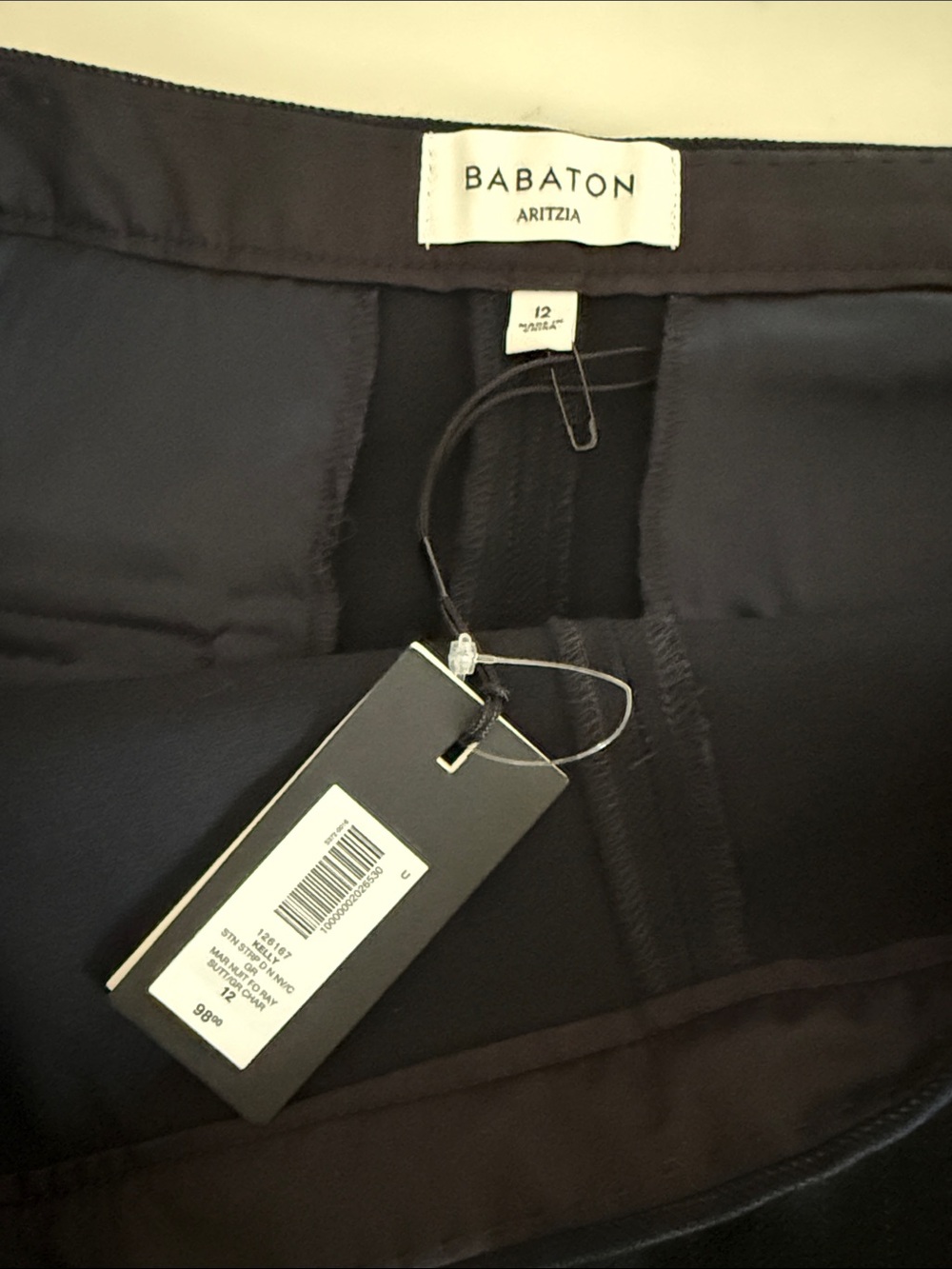 Aritzia Babaton Navy pin stripe Skort